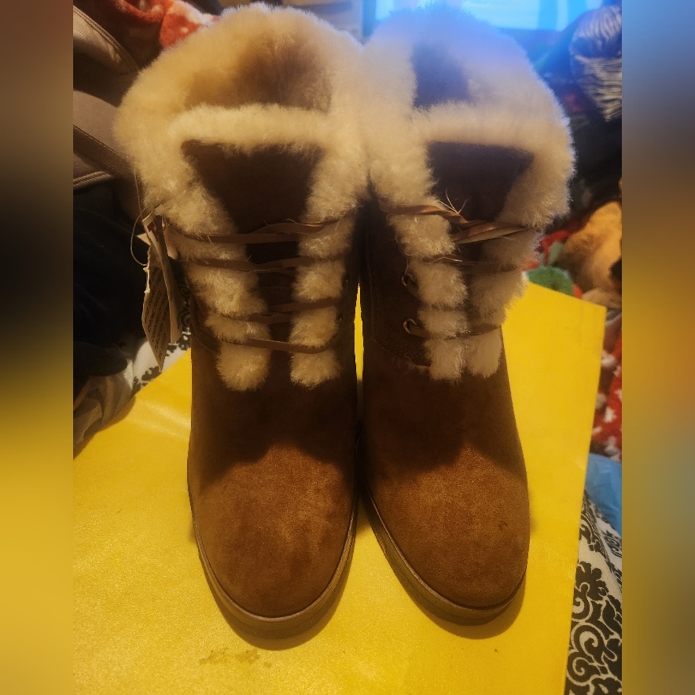 Michael Kors suede furry Bootirs